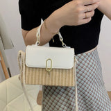 Straw Beach Weave Bag Crossbody Messenger Clutch Purse