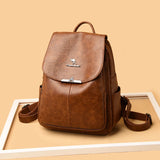 Summer Women Backpack High Soft Leather Women's Backpacks Large Capacity