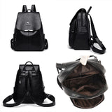 Summer Women Backpack High Soft Leather Women's Backpacks Large Capacity