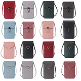 Summer Women Outdoor Crossbody Bag Heart Shaped Touch Screen Phone Wa