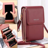 Summer Women Phone Bag Crossbody Wallet Heart Decorati
