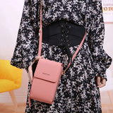 Summer Women Phone Bag Crossbody Wallet Heart Decorati