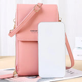 Summer Women Phone Bag Crossbody Wallet Heart Decorati
