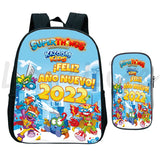 Zings Backpack 2pcs/Set Kids Bookbag Superzings Series 9 School Bags