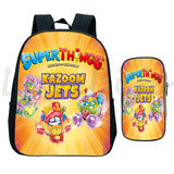 Zings Backpack 2pcs/Set Kids Bookbag Superzings Series 9 School Bags