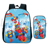 Zings Backpack 2pcs/Set Kids Bookbag Superzings Series 9 School Bags