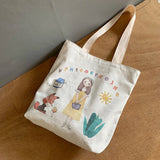 Large Capacity Ladies Shoulder Bag Japanese Student Female Cloth Bag