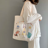 Large Capacity Ladies Shoulder Bag Japanese Student Female Cloth Bag
