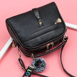 Sweet PU Bag Ladies Leather Handbags Messenger Shoulder Bag