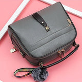 Sweet PU Bag Ladies Leather Handbags Messenger Shoulder Bag