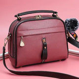 Sweet PU Bag Ladies Leather Handbags Messenger Shoulder Bag