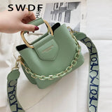 Stylish Straw Rattan Woven Shoulder Bag for Women Vacation Travel Beach Bag
