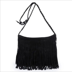 Tassel Bags Women Messenger Bags Faux Suede Shoulder bags