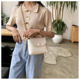 Braided Shoulder Strap Small Square Bag