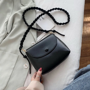 Braided Shoulder Strap Small Square Bag