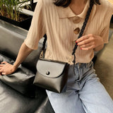 Braided Shoulder Strap Small Square Bag