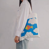 Stars Drama Fish Upon the Sky Pond Phuwin Pondphuwin Foldable Shopping Bag