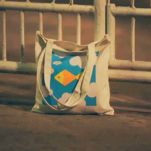 Stars Drama Fish Upon the Sky Pond Phuwin Pondphuwin Foldable Shopping Bag