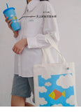 Stars Drama Fish Upon the Sky Pond Phuwin Pondphuwin Foldable Shopping Bag