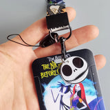 Nightmare Before Xmas PVC Card Cover Lanyard Keychain