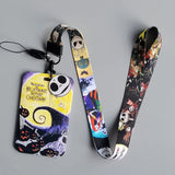 Nightmare Before Xmas PVC Card Cover Lanyard Keychain