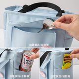 Women's Thermal Lunch Bag Large Tote Food Picnic Badge Portable Bags