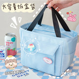 Women's Thermal Lunch Bag Large Tote Food Picnic Badge Portable Bags