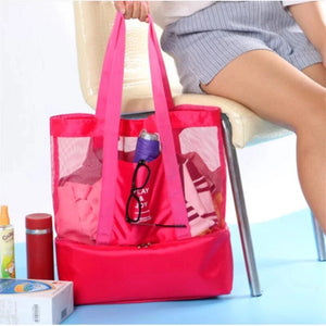 Thermal Insulation Bag Handheld Lunch Cooler Picnic Beach Tote