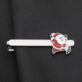 Tide Christmas Series Mini Santa Claus Tie Clip for Man Woman Holiday