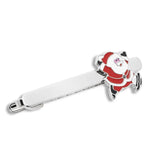 Tide Christmas Series Mini Santa Claus Tie Clip for Man Woman Holiday