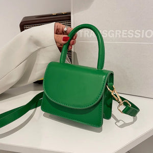 Mini PU Leather Clutch Bag For Women Crossbody Messenger Bag