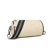 Pure Cowhide Shoulder Bag Barrel type Messenger Bag