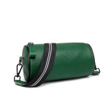 Pure Cowhide Shoulder Bag Barrel type Messenger Bag