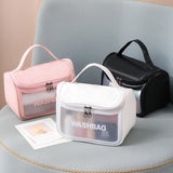 Translucent Cosmetic Bags Waterproof Wash Storage Women Tote Makeup Pouch