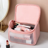 Translucent Cosmetic Bags Waterproof Wash Storage Women Tote Makeup Pouch