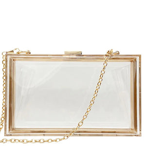 Clear Acrylic Bags Clutches Evening Wedding Party Handbags