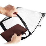 Transparent Drawstring Backpack Cinch Sack School Tote Gym Bag