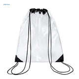 Clear Drawstring Backpack School Gym Bag