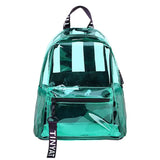 Clear PVC Backpack for Teen Girls School Travel Daypack