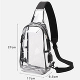 Waterproof PVC Sling Bag Unisex Outdoor Beach Shoulder Bags