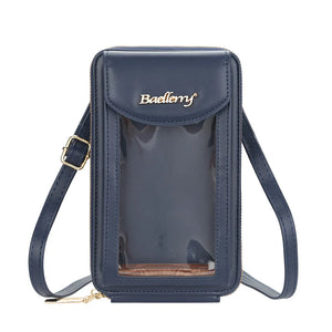 Women's Transparent Touch Screen Mobile Phone Bag