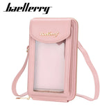 Women's Transparent Touch Screen Mobile Phone Bag