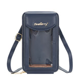 Women's Transparent Touch Screen Mobile Phone Bag