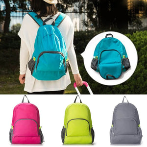 Lightweight Foldable Backpack Zipper Nylon Rucksack Multifunctional Bagpack