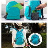 Lightweight Foldable Backpack Zipper Nylon Rucksack Multifunctional Bagpack