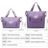 Travel Bag Organizer Carry On Hand Luggage Waterproof Sport Gym Fitness Bag