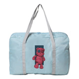 Unisex Bear Waterproof Large Nylon Duffle Bag