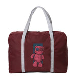 Unisex Bear Waterproof Large Nylon Duffle Bag