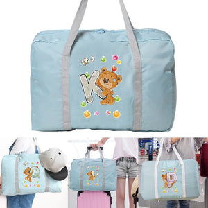 Unisex Foldable Duffle Bag Large Capacity Portable Luggage Bag