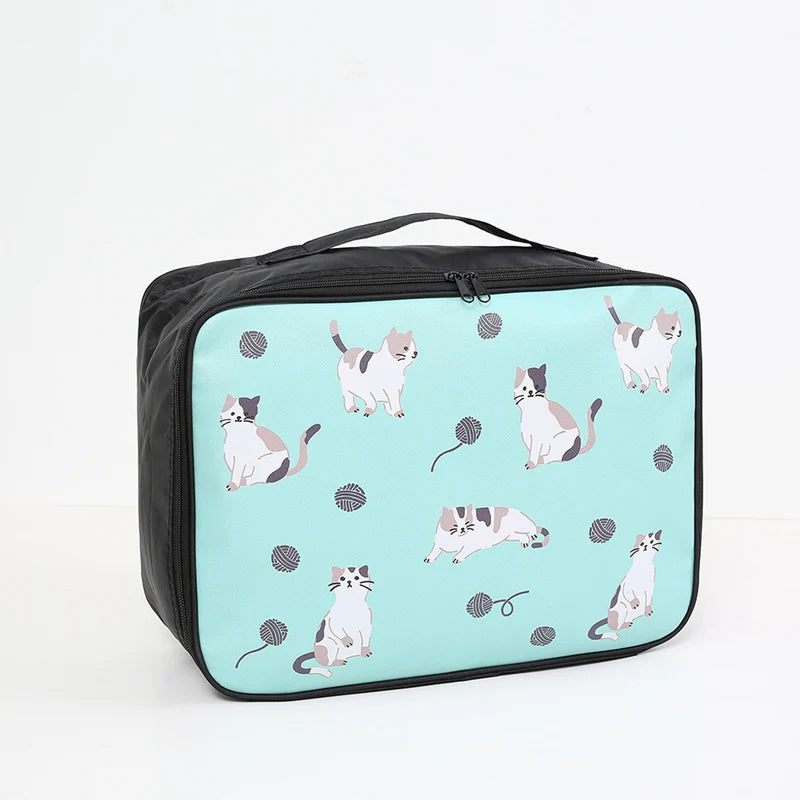 Travel Cartoon Cosmetic Bag High Makeup Cases Portable Bathroom Storage